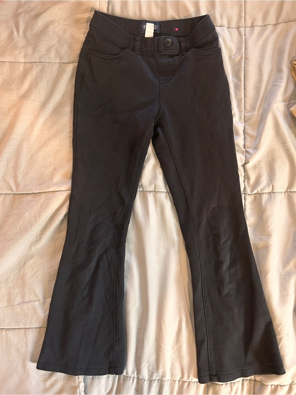The Children's Place Black Girls' Casual Flared Pants